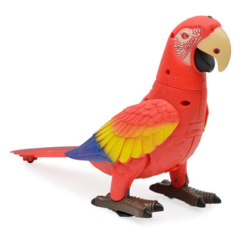 仿真动物模型 电动智能遥控鹦鹉 会讲故事鸟早教儿童玩具 红色