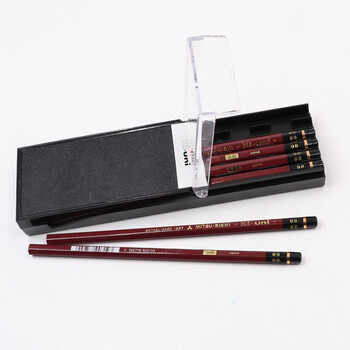 三菱(Uni)素描绘画铅笔 学生铅笔HI-UNI木杆铅笔9B 12支装 三菱(Uni)素描绘画铅笔 学生铅笔HI-UNI木杆铅笔9B 12支装