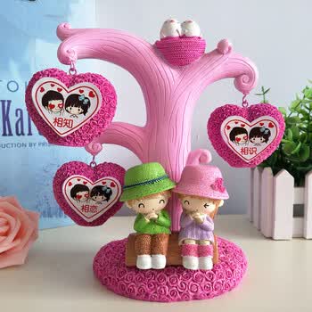 新房装饰小摆件家居饰品创意可爱家里装饰品实用婚房摆设结婚礼物