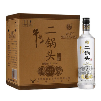 牛栏山 特制10 二锅头 52度 700ml*6瓶 整箱装 清香型白酒