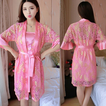 内衣 睡衣/家居服 狼中花 性感睡衣冰丝绸裹胸真丝睡裙女春夏季情趣