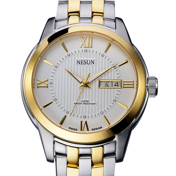 尼尚(nesun)手表瑞士品牌全自动机械男士手表 进口机芯 商务时尚型男