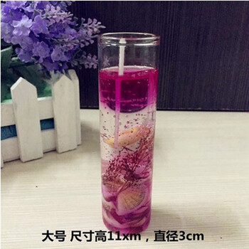 
                                        安礼轩贝壳香薰海洋果冻小蜡烛浪漫情人节 婚庆蜡烛杯 3x11cm珊瑚红  大号                