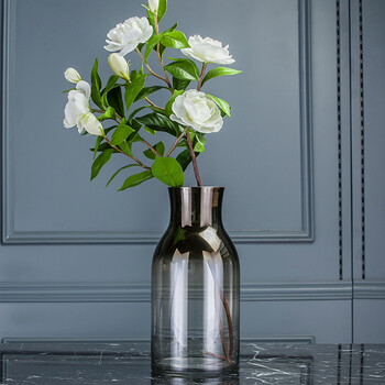 简约现代透明玻璃花瓶插花客厅桌面花器创意家居软装饰品摆件欧式 2支