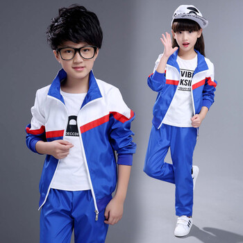 园园服春秋套装新款儿童班服小学生校服男女童运动服英伦风潮 蓝色