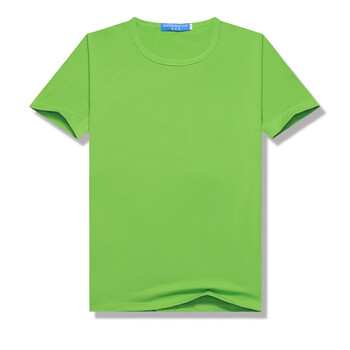 夏季新款圆领韩版宽松t恤女 纯色学生短袖莫代尔白色班服上衣 果绿色