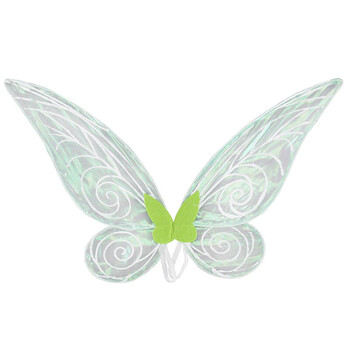 儿童幻彩渐变演出道具动漫仙女小精灵蝴蝶天使仙子翅膀 大人绿色