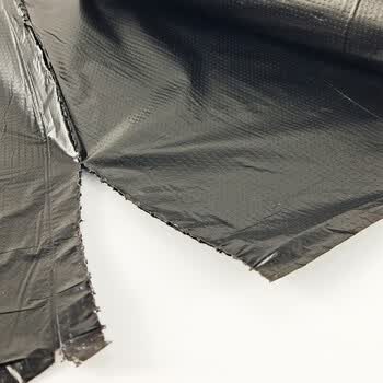妙洁平口垃圾袋黑色45*50cm150只双面1.6丝点断式中号