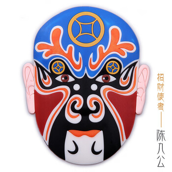 创意冰箱贴磁铁立体中国风京剧脸谱家居墙贴饰品出国送老外礼品 招财