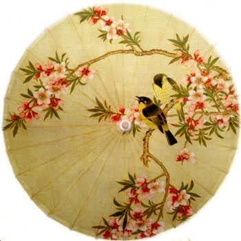泸州手工油纸伞|桃花鸳鸯|复古防雨|结婚礼品伞|舞蹈伞 直径1.