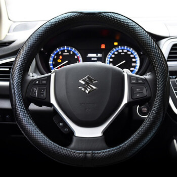 铃木维特拉启悦天语sx4雨燕奥拓锋驭北斗星方向盘套真皮四季把套 全黑