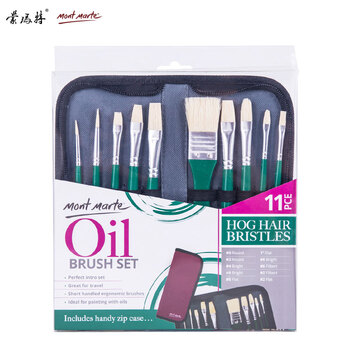 蒙玛特(Mont Marte)油画笔10支装 油画颜料画笔美术画画笔勾线笔儿童学生绘画笔涂鸦排笔笔刷套装BMHS0031 速写 马克笔绘画 蒙玛特(Mont Marte)油画笔10支装 油画颜料画笔美术画画笔勾线笔儿童学生绘画笔涂鸦排笔笔刷套装BMHS0031 速写 马克笔绘画
