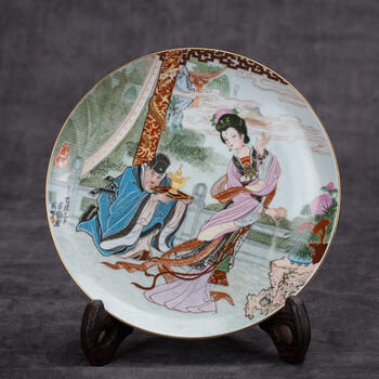 精美藏品 系80年代国光瓷厂赵惠民设计 四大美人系列