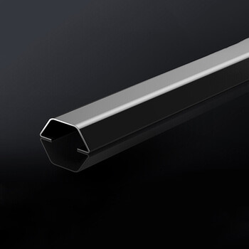 蔚林2cm不锈钢地板金属弧形线槽明装地面压线槽包线管电线保护槽 镜面