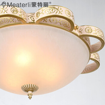 蒙特丽 客厅走廊过道吸顶灯93343 欧式田园复古灯具(B) 中号 不带光源