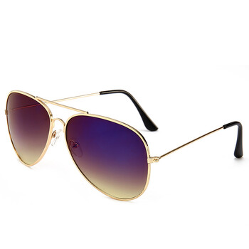 变色眼镜 时尚款渐变色太阳镜复古炫彩太阳眼镜潮流墨镜明星同款 金框