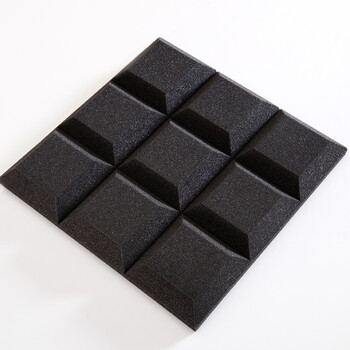 律音金字塔吸音棉家庭影院琴房鼓房ktv高密度吸音棉隔音棉深灰色