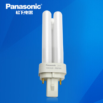 松下（Panasonic）插拔式节能灯10W 针插式荧光灯管 三基色6支装