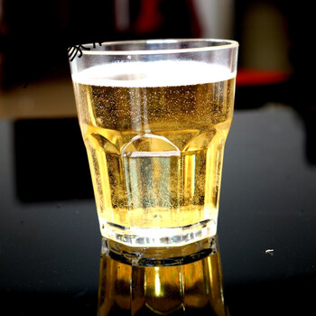 酒吧亚克力啤酒杯子塑料小酒杯八角水杯洋酒杯 260毫升 as材质