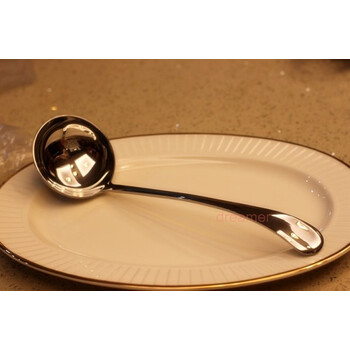 不锈钢汤勺 大汤壳 六星级酒店汤勺 大号(砂锅勺)j7