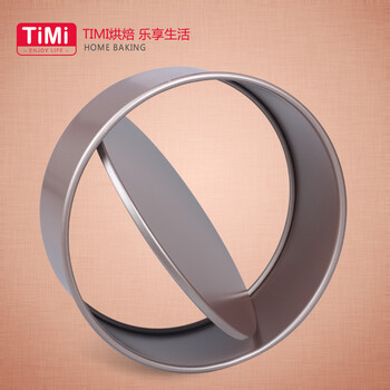 
                                        timi 烘焙模具 8英寸活底蛋糕模 金色不粘 圆形戚风 烤箱用 戚风蛋糕模具                