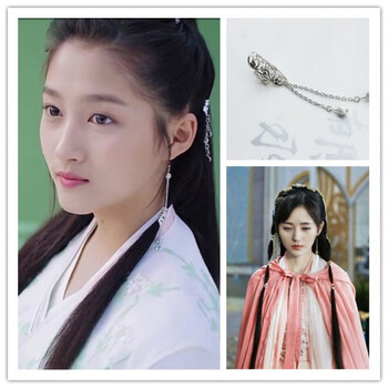 九州天空城易茯苓雪飞霜鞠婧祎关晓彤电视同款发饰头饰古风发簪 单扣