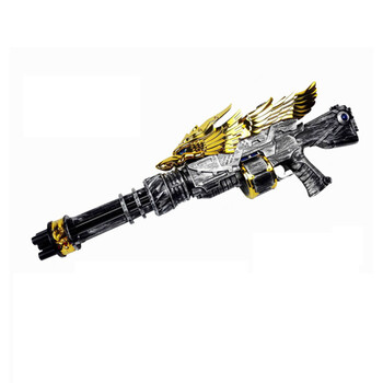 2018新,儿童玩具枪电动连发加特林水弹枪黄金战鹰步枪自动发光机枪枪