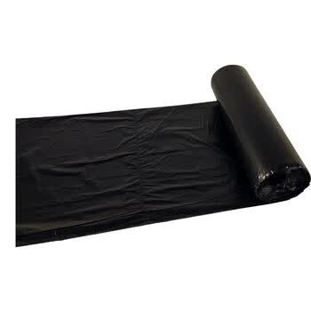 妙洁平口垃圾袋黑色50*60cm24只单面1.0丝点断式大号厨房用