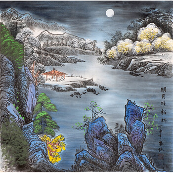 画家亲笔授权  何奕兴《68归牧图》yjd10980拍卖已结束06421杨平