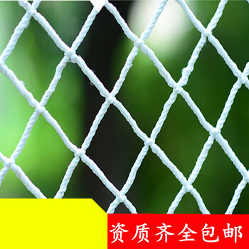 航安 防坠尼龙白网 建筑安全平网 白色阻燃防坠尼龙网 10厘米网格3米