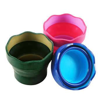 辉柏嘉(Faber-castell)折叠水桶水杯写生画画美术伸缩桶水彩水粉多功能涮笔洗笔桶蓝色速写马克笔绘画 辉柏嘉(Faber-castell)折叠水桶水杯写生画画美术伸缩桶水彩水粉多功能涮笔洗笔桶蓝色速写马克笔绘画