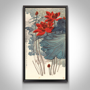 格美奇现代中式客厅装饰画中国风简约挂画餐厅