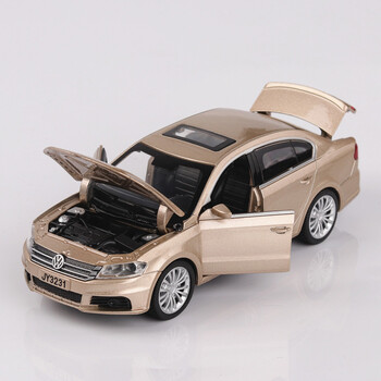 憨憨乐园 大众朗逸小汽车模型132仿真合金车模儿童玩具车汽车摆件