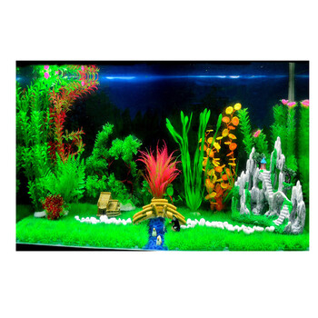 梦幻泡泡水草套餐水族鱼缸装饰假山草坪躲避洞90 1 150cm仿水草桥大假山草坪布景大套餐七包含草皮不含鱼缸 图片价格品牌报价 京东