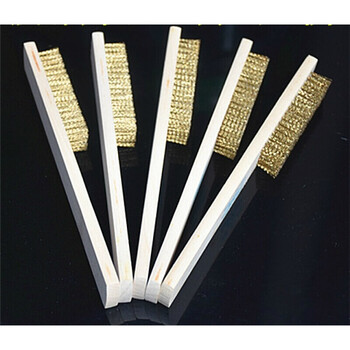 钢丝刷烧烤架清洁刷子工业除锈抛光用不锈钢钢刷铁丝刚刷铁刷 5把软丝