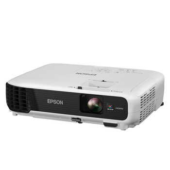 爱普生(epson)cb-s04投影仪新品svga便携3000流明商务usb易用侧投投影