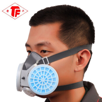 唐丰防尘口罩防工业粉尘劳保防护面具 PM2.5防护 打磨木工防灰尘  更换滤芯可清洗面罩 口罩一个