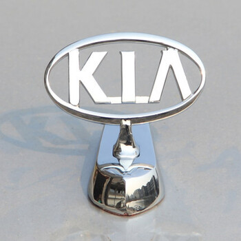 起亚车标贴 k2 k4 k5 k3狮跑秀尔智跑改装车头立标贴金属侧标 起亚立