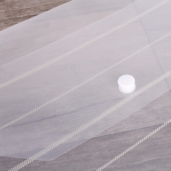 得力（deli）20只A4条纹透明文件袋 按扣资料袋 试卷收纳袋 塑料档案袋 企业办公用品 学习用品 27021