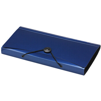 金得利13格增值税专用发票票夹包专业财务票据收纳包小号多层风琴包文件夹收据单SH8403C蓝色 金得利13格增值税专用发票票夹包专业财务票据收纳包小号多层风琴包文件夹收据单SH8403C蓝色