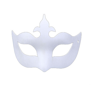 diy白色空白京剧脸谱手绘幼儿园画画纸浆面具 新皇冠