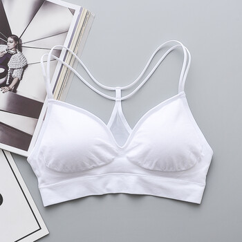 鑫淼抹胸文胸背心女夏打底防走光无钢圈裹胸式吊带防走光黑色内衣