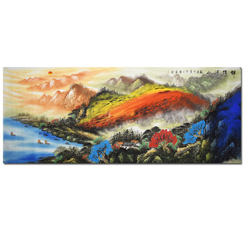 结束06四川省美协 陈亮《锦绣山河》拍卖已结束06中国老年书画研