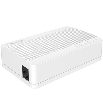 Tenda腾达5口百兆交换机 4口家用小型监控交换器 网络扩展器网线分线器一分四 分流器 HUB集线器 S105