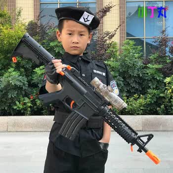 万童乐儿童玩具枪枪m4电动连发水弹枪 c款电动黑色(标配 2万发水弹)