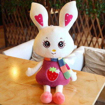 兔子毛绒玩具抱枕玩偶公仔生日礼物送女生兔兔布艺布娃娃礼品 紫色 95