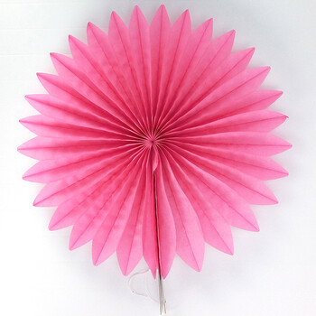 喜尚 纸扇花欧美纸花球橱窗装饰纸拉花七彩扇子花纸花 派对用品 生日