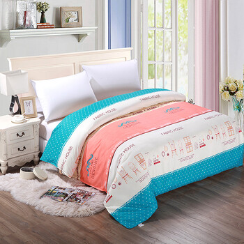 被套单件秋冬大红色婚庆加厚磨毛斜纹双人单人被罩结婚用床上用品 浅