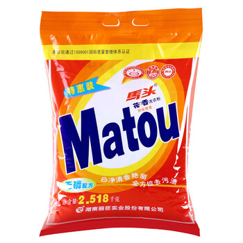 马头(matou) 花香洗衣粉2.518kg x1袋