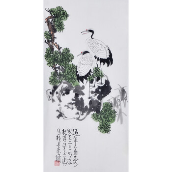 《延年益寿》李宝华省工艺美术大师06拍卖已结束《竹叶青青》童承天